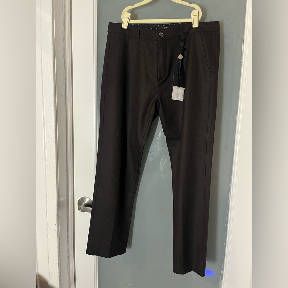 Ted Baker Men's Dark Brown Dress Pants